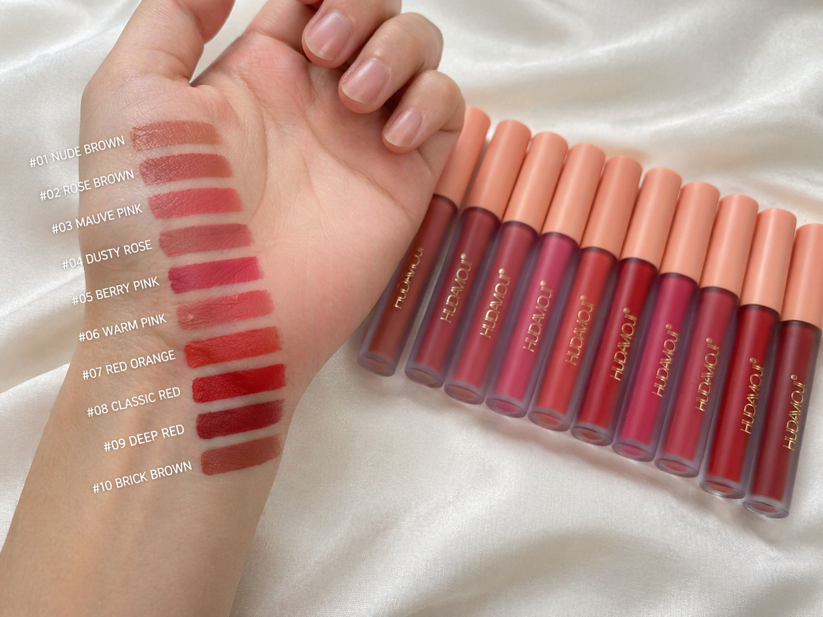 HUDAMOJI 12 - MATTE LIPGLOSS SET- SALE