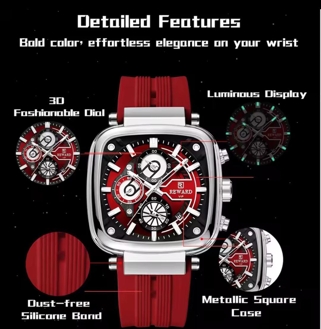 Reward Premium International Warranty VIP men's watch (Model RD831509M-D)