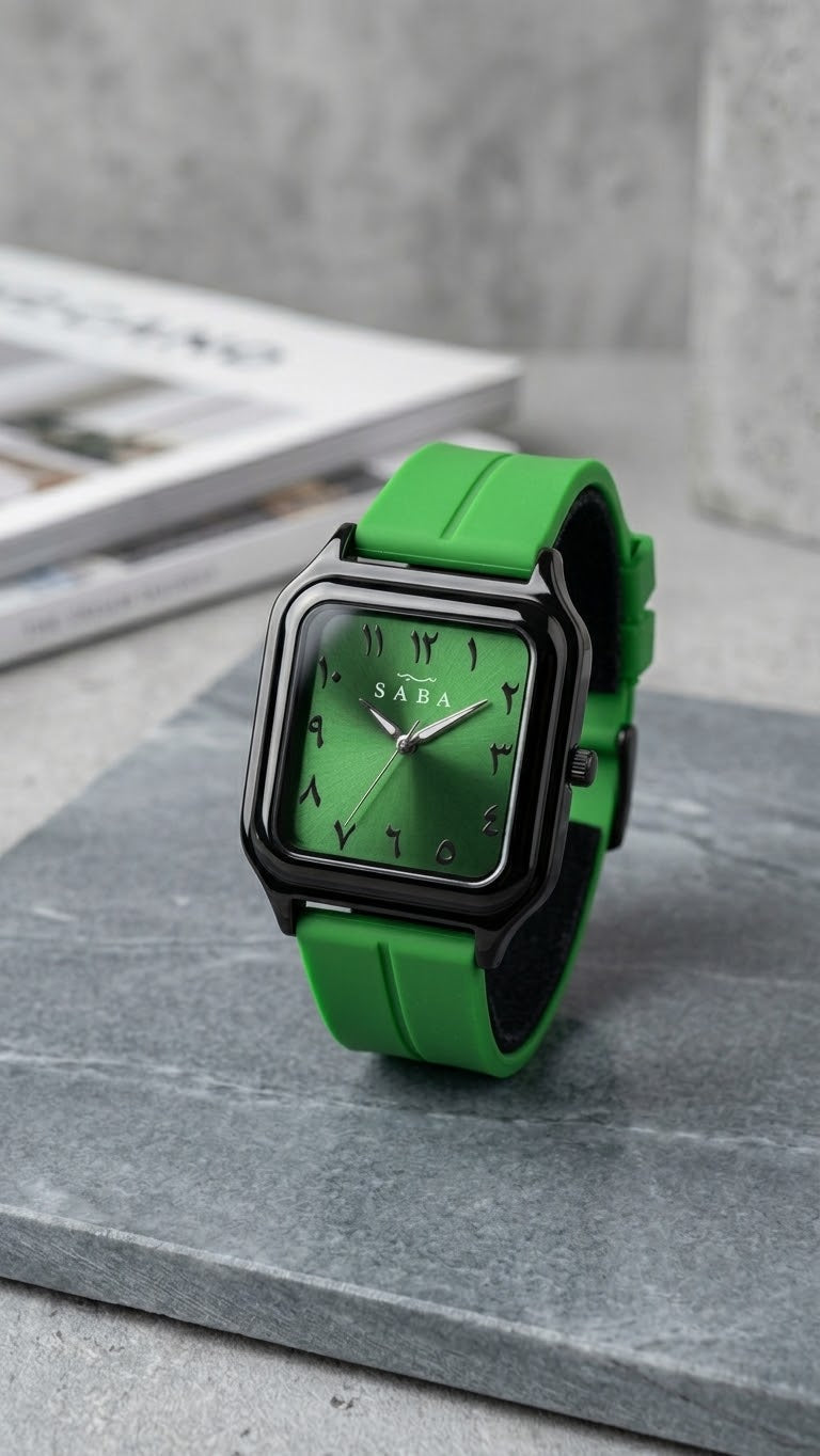 Royal Monochrome | Modern Arabic Numeral Timepiece