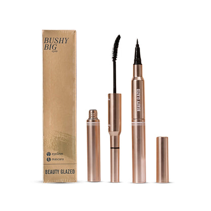 BEAUTY GLAZED - Bushy Big 2in1 Waterproof Eyeliner & Mascara