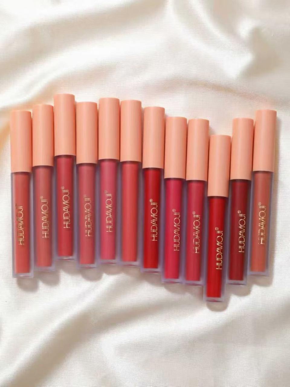 HUDAMOJI 12 - MATTE LIPGLOSS SET- SALE