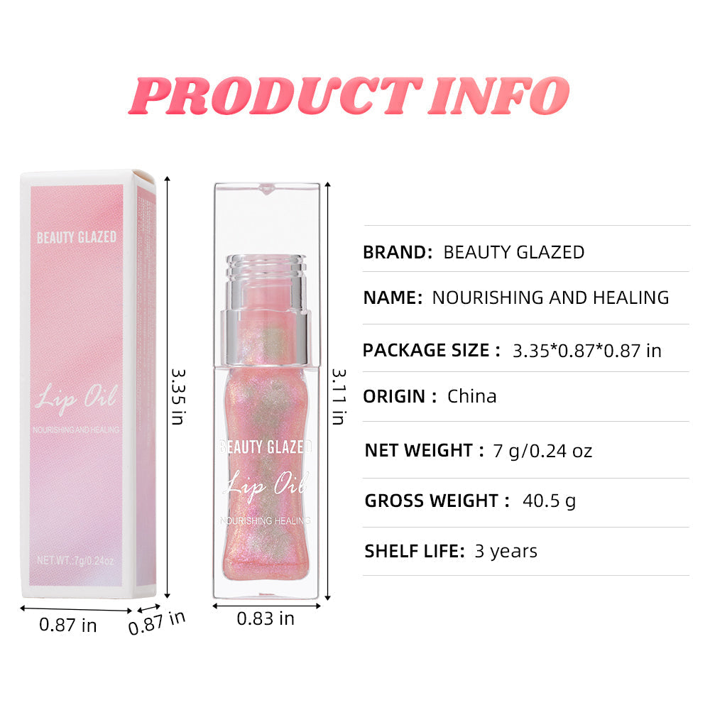 Beauty Glazed Colour changing Nourishing and Healing Lip Oil -7g