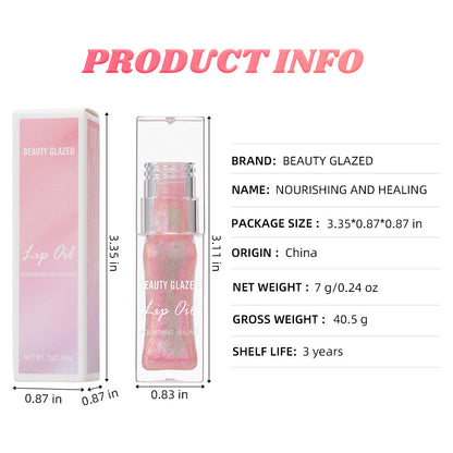 Beauty Glazed Colour changing Nourishing and Healing Lip Oil -7g