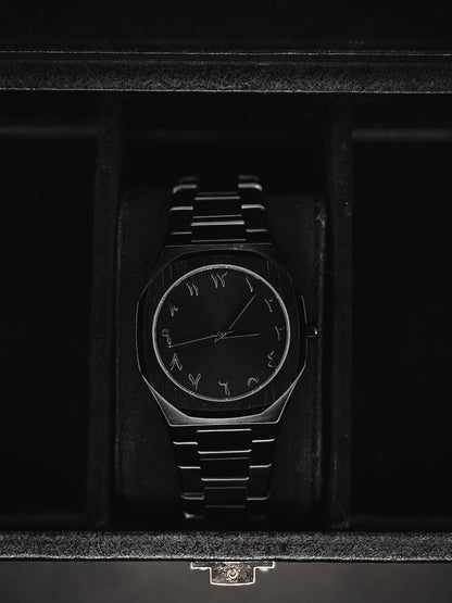 Arabic Aura Black Stainless Steel Heavy Weight (143 Gram)