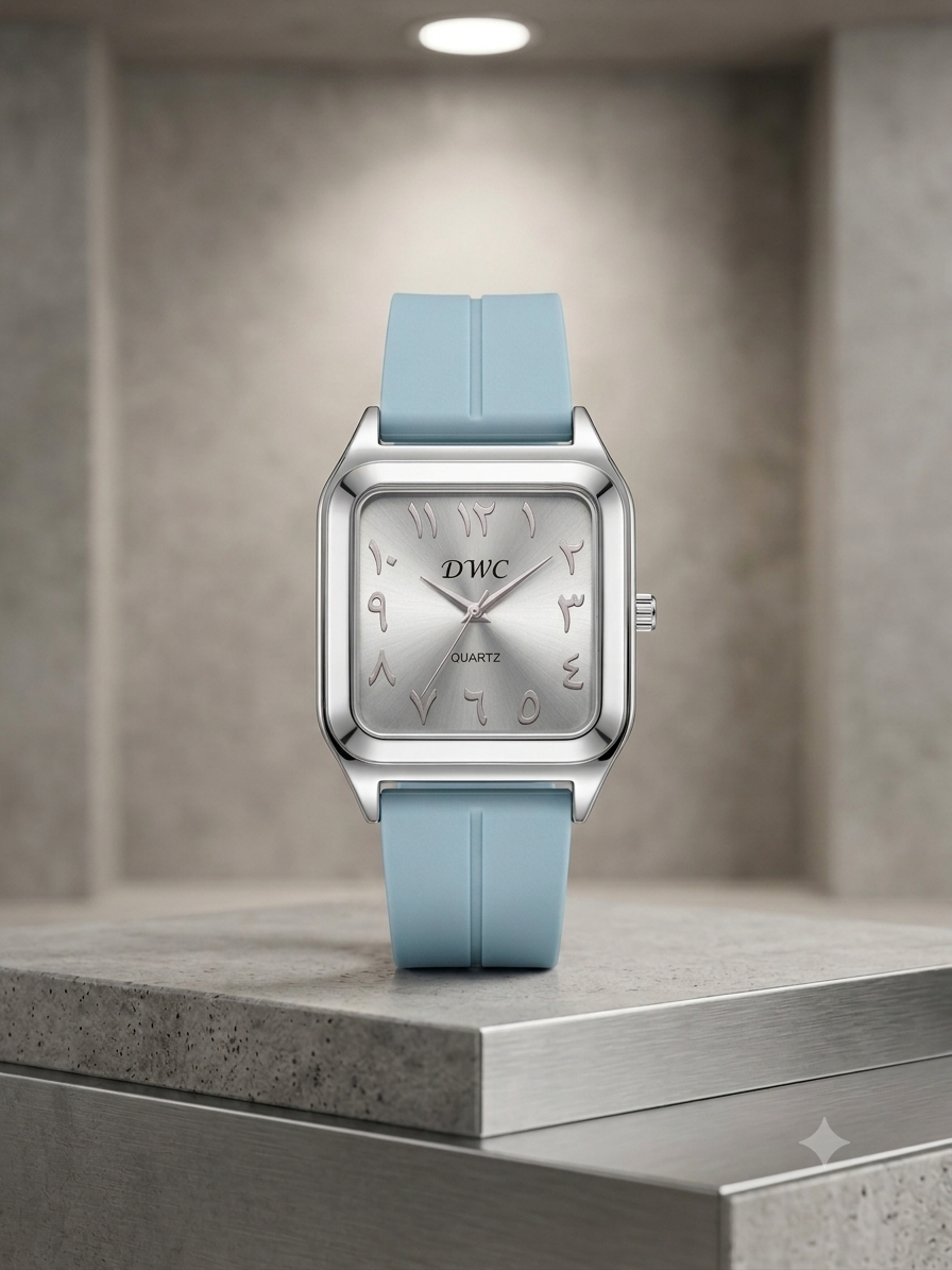 Royal Monochrome | Modern Arabic Numeral Timepiece