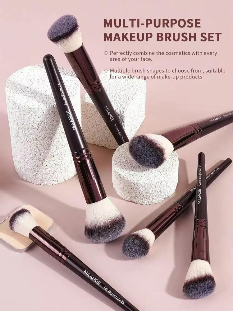 MAANGE -30 pcs professional brushes set - BURGUNDY