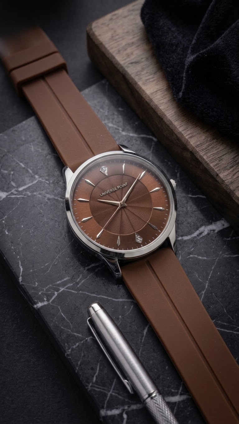 Premium Quality Watch With silicone Strap Megnate Lock