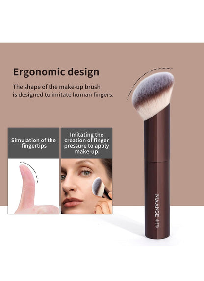 MAANGE 20 Pcs Makeup Brushes with Gift Box ,DarkBrown