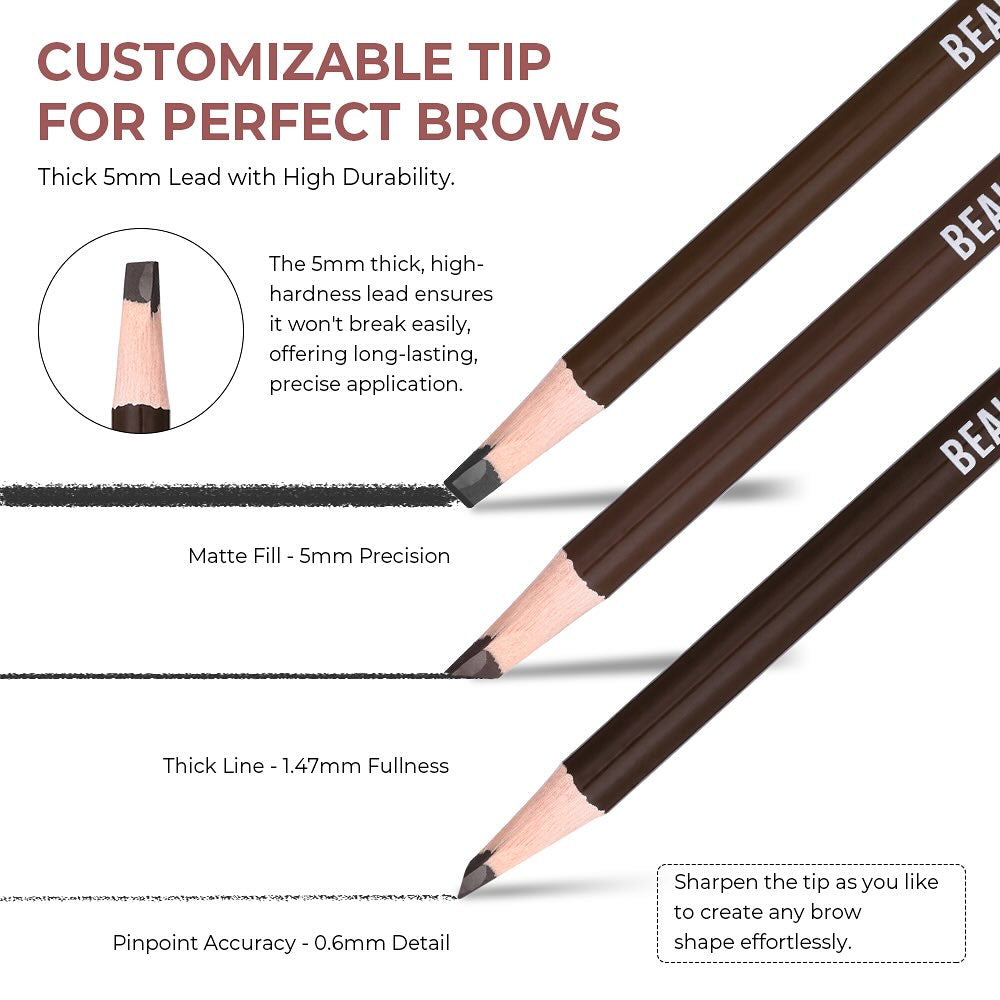BEAUTY GLAZED - 3D Waterproof Eyebrows Pencil.