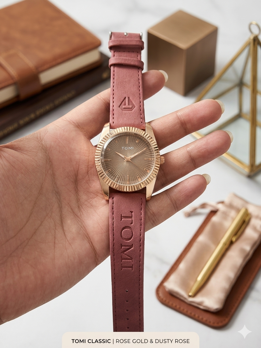 Leather Strap Watch - Premium Looking Decent Style