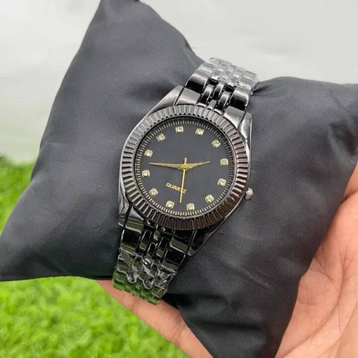 Two-Tone Stainless Steel Chain Watch