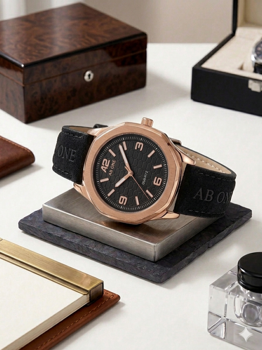 Trendy Watch For Mens With Sweat Leather Strap
