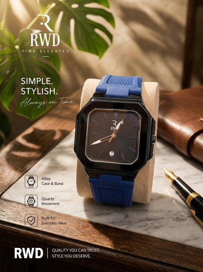 High Quality Silicone Strap Watch with Date