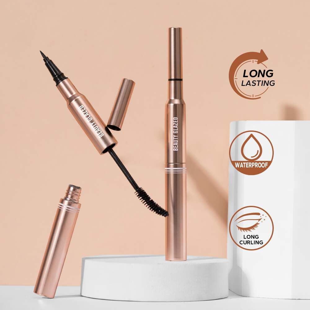 BEAUTY GLAZED - Bushy Big 2in1 Waterproof Eyeliner & Mascara