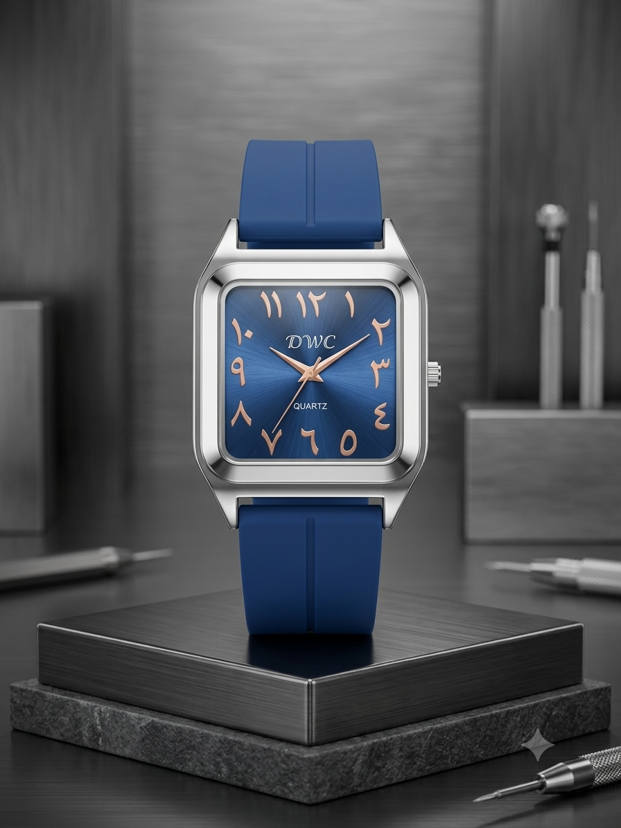 Royal Monochrome | Modern Arabic Numeral Timepiece