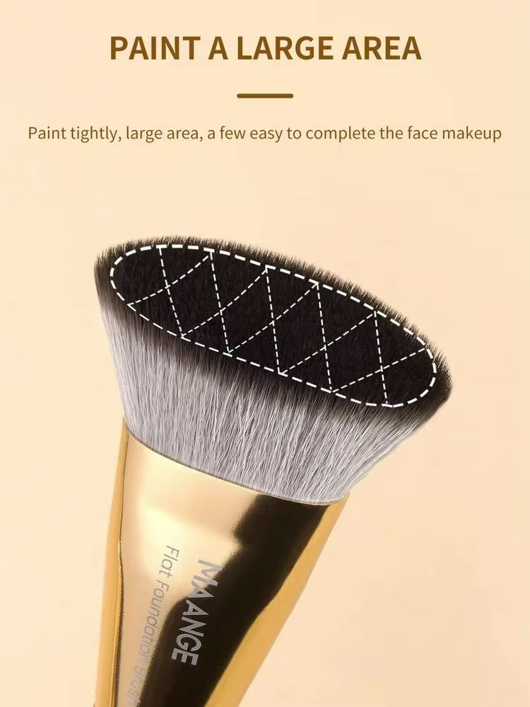 MAANGE 19 PCS Makeup Brushes with Case Premium Brush Set- GOLD & GREY