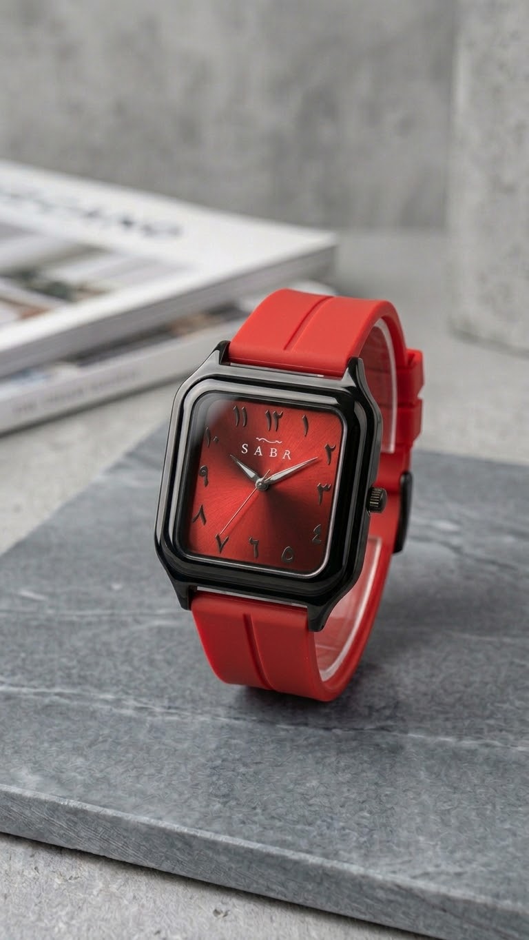 Royal Monochrome | Modern Arabic Numeral Timepiece