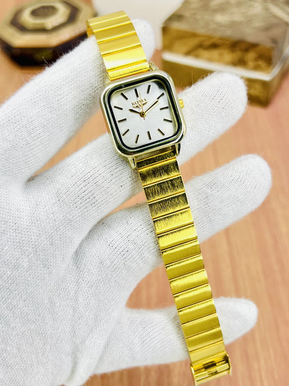 Watch For Girls Premium Gold Square Watch