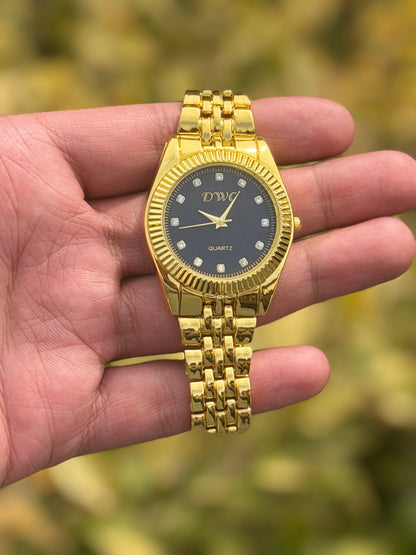 Two-Tone Stainless Steel Chain Watch