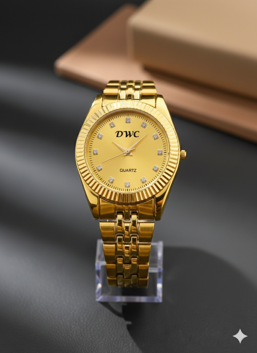 Two-Tone Stainless Steel Chain Watch