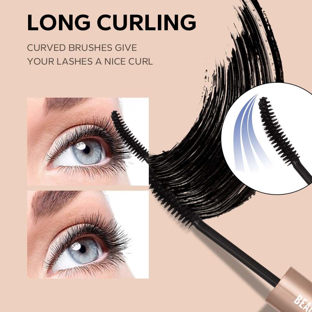 BEAUTY GLAZED - Bushy Big 2in1 Waterproof Eyeliner & Mascara