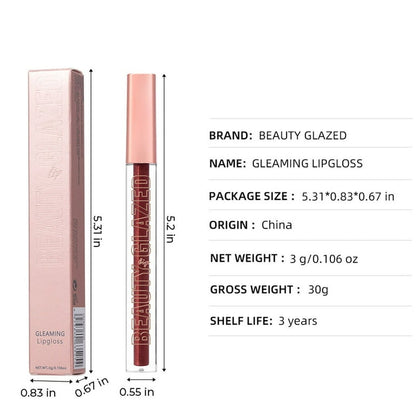 BEAUTY GLAZED -GLISTENING Shine Lip Gloss.