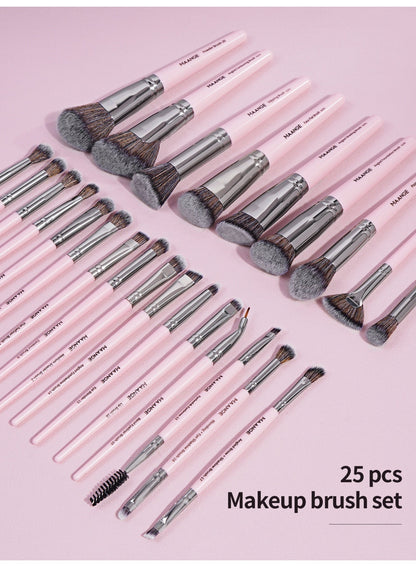 MAANGE 25-Pieces PREMIUM Makeup Brushes Set -PINK