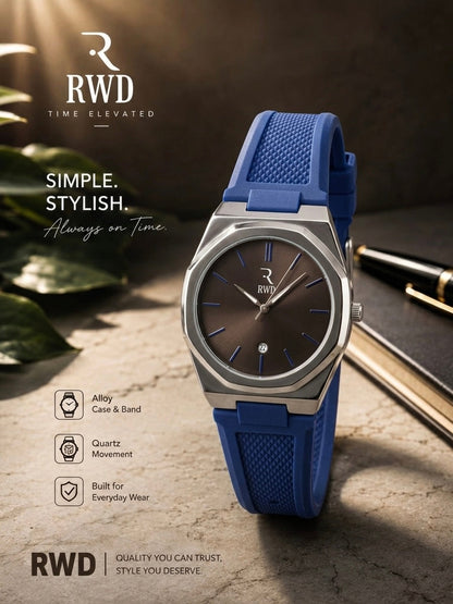 High Quality Silicone Strap Watch with Date
