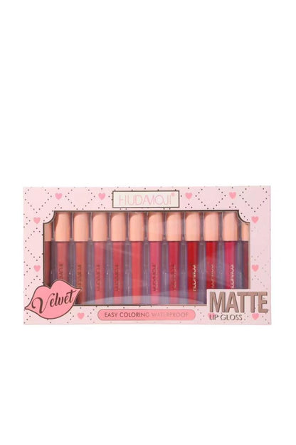 HUDAMOJI 12 - MATTE LIPGLOSS SET- SALE
