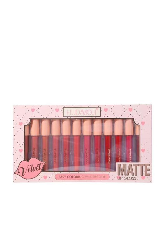 HUDAMOJI 12 - MATTE LIPGLOSS SET- SALE