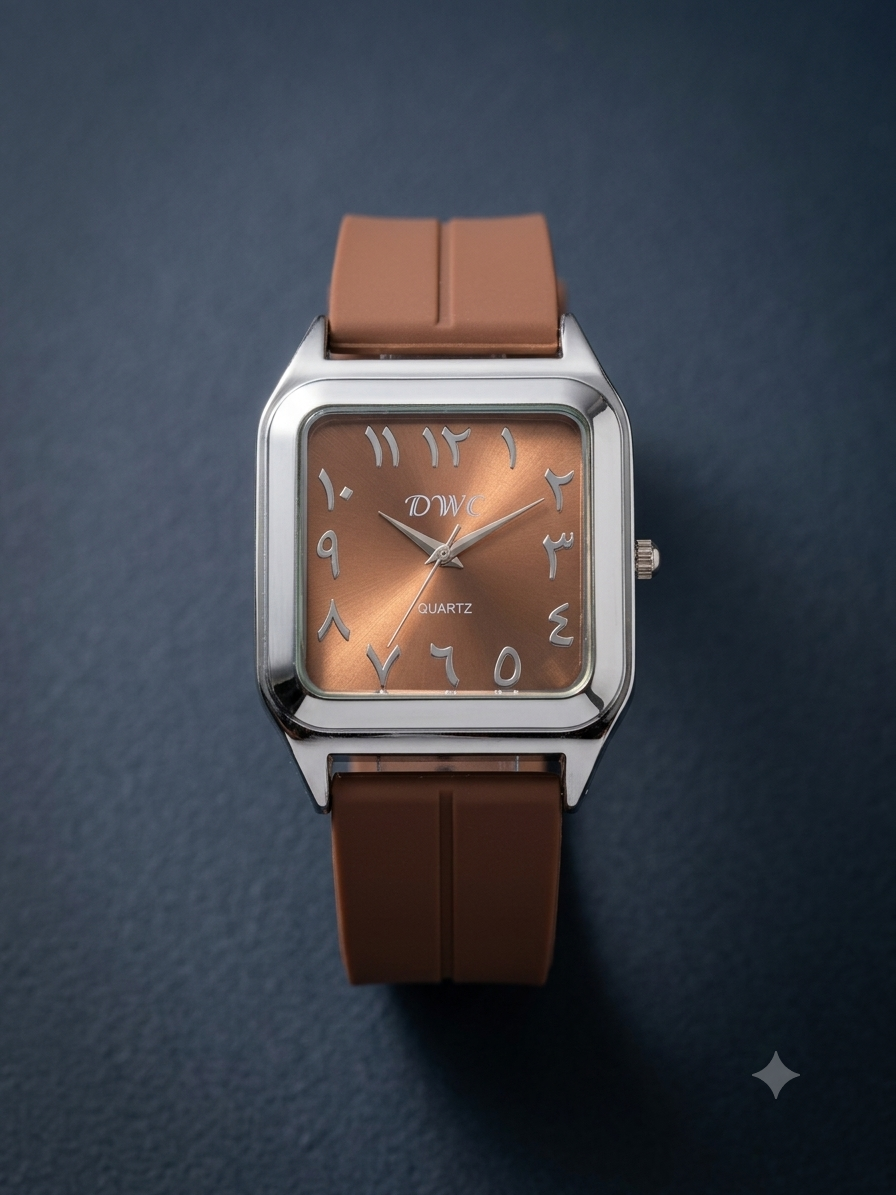 Royal Monochrome | Modern Arabic Numeral Timepiece