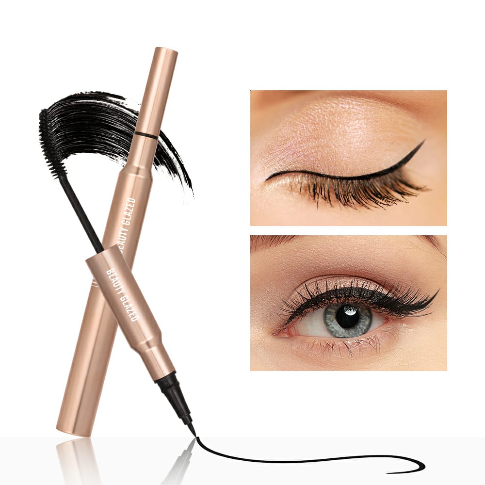 BEAUTY GLAZED - Bushy Big 2in1 Waterproof Eyeliner & Mascara