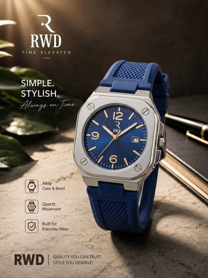 High Quality Silicone Strap Watch with Date