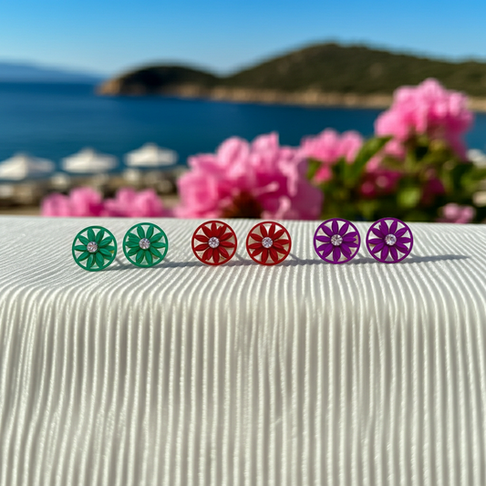Daisy Floral Studs
