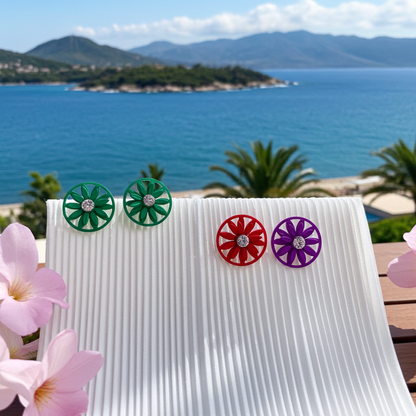 Daisy Floral Studs