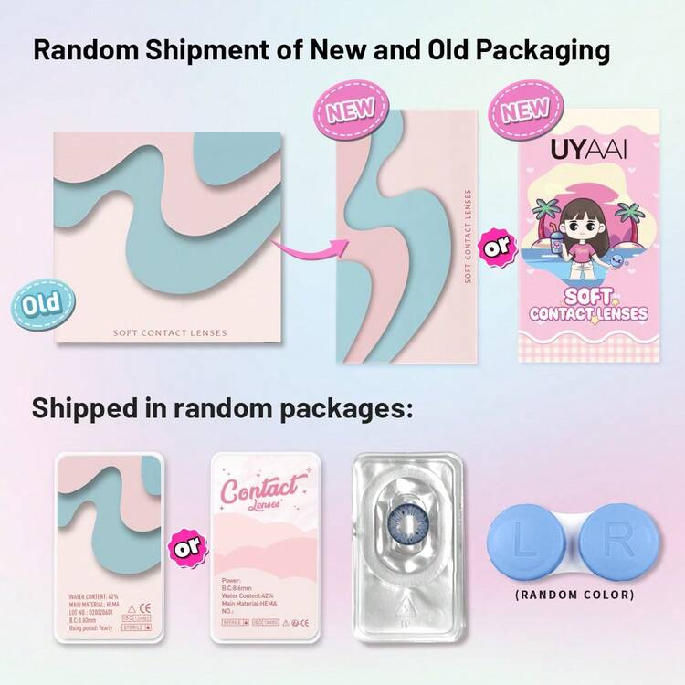 UYAAI -BIOESSENCE - 1 PAIR KOREAN LENSES COLOURED LENSES - HALO BROWN