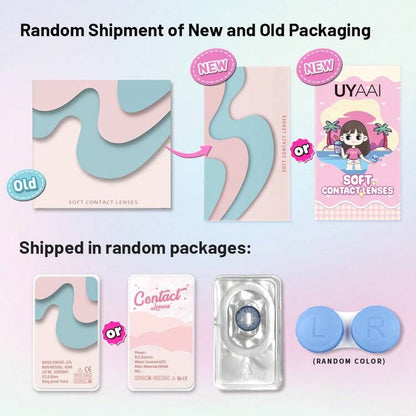 UYAAI -BIOESSENCE - 1 PAIR KOREAN LENSES COLOURED LENSES - HALO BROWN