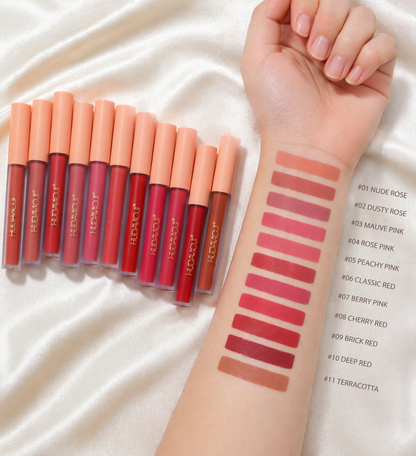HUDAMOJI 12 - MATTE LIPGLOSS SET- SALE