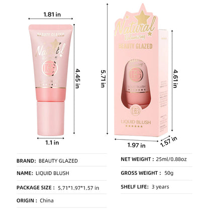Beauty Glazed 6-Color NATURAL VOLUMIZING LIQUID BLUSH-