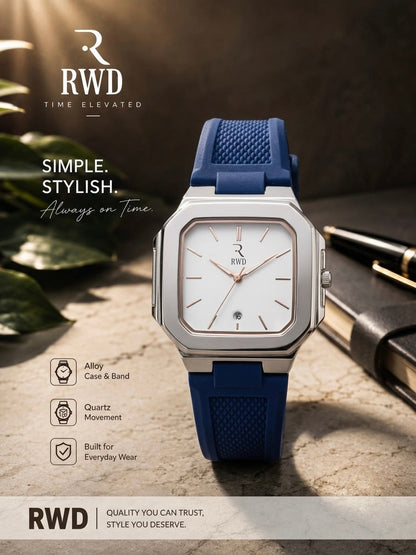 High Quality Silicone Strap Watch with Date