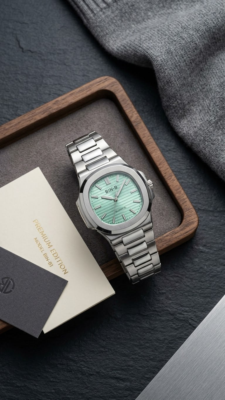 BIN-B HIGH QUALITY STAINLESS STEEL WATCH -TRENDY ARTICLE