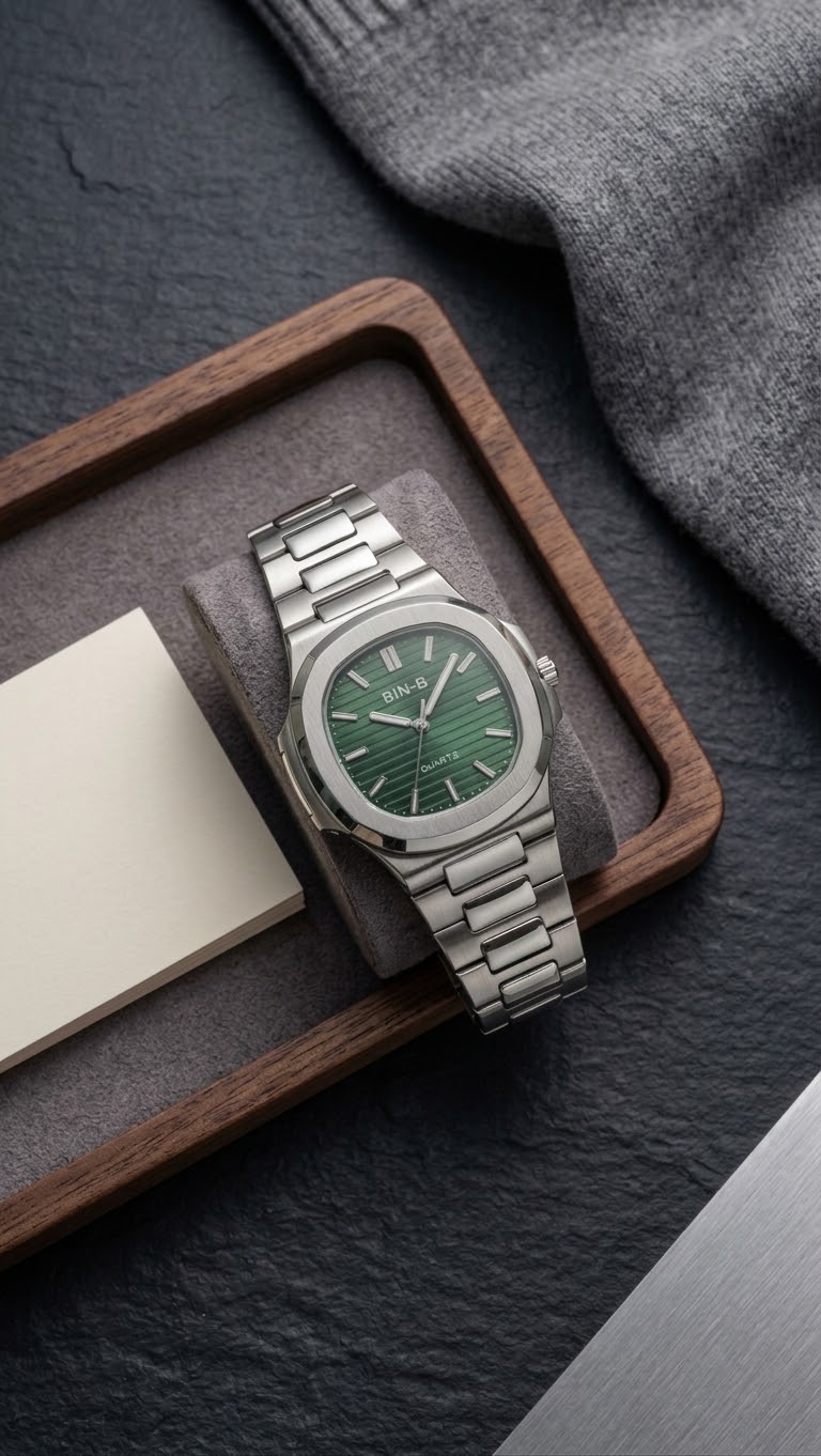 BIN-B HIGH QUALITY STAINLESS STEEL WATCH -TRENDY ARTICLE