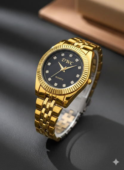 Two-Tone Stainless Steel Chain Watch