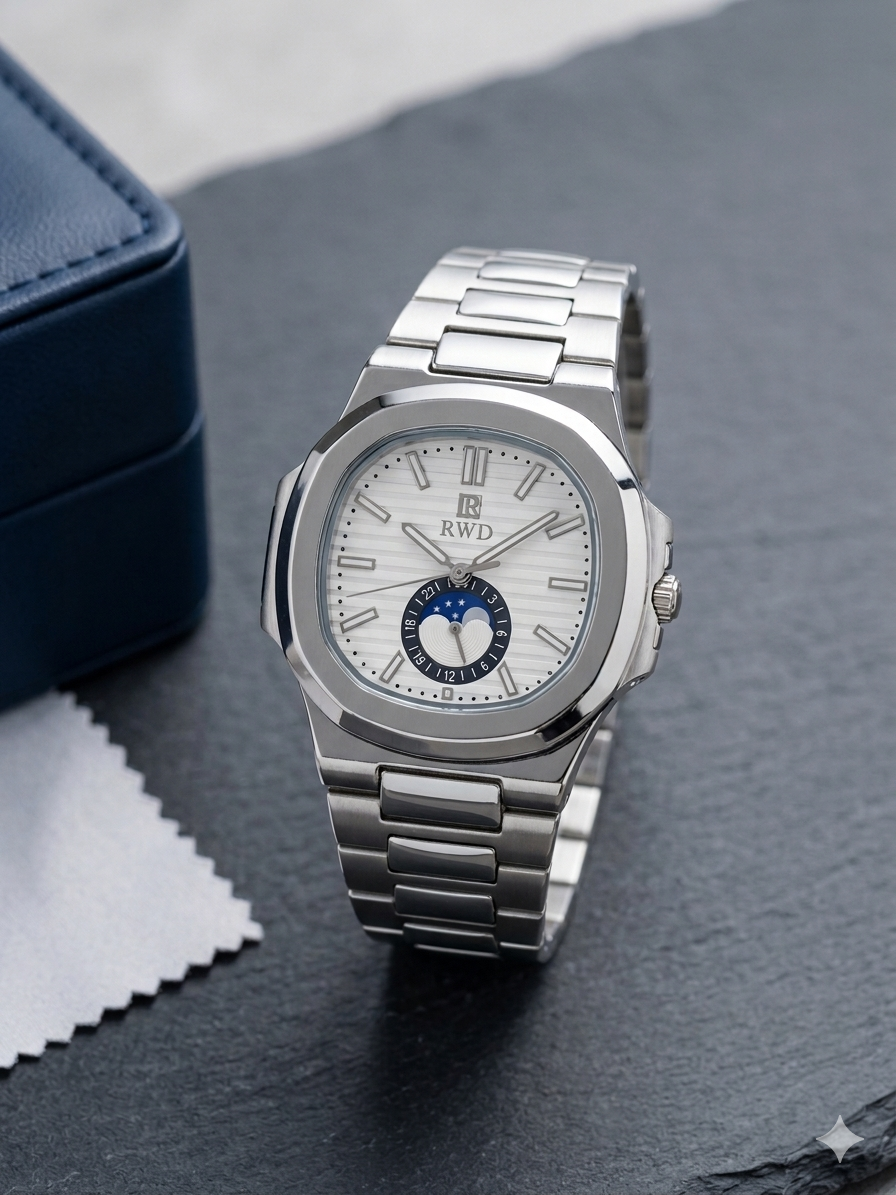 Executive Series | Silver Arctic Moonphase Edition
