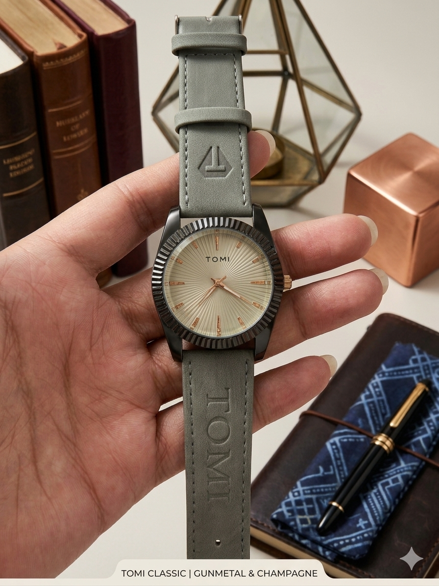 Leather Strap Watch - Premium Looking Decent Style