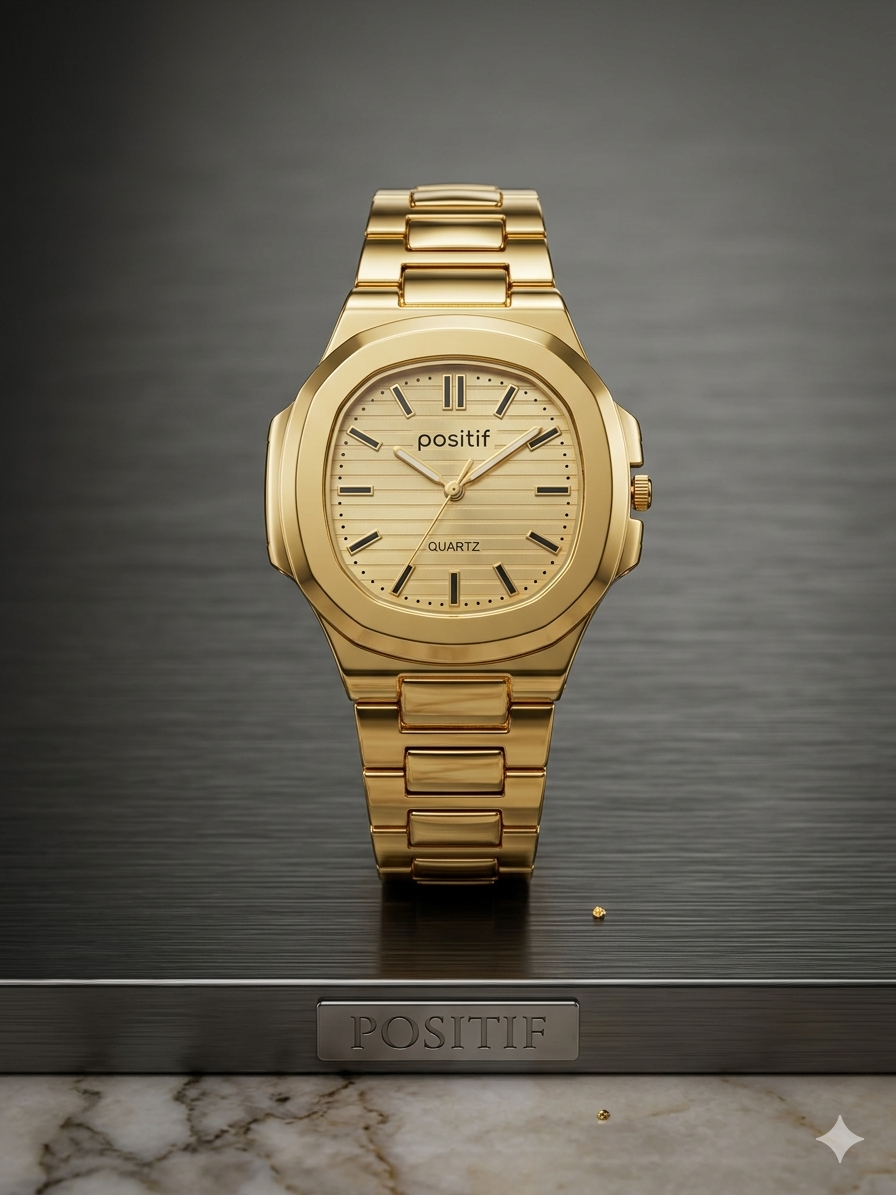 Elegance Luxury Watch – Silver Stainless Steel with Horizontally Embossed Dial