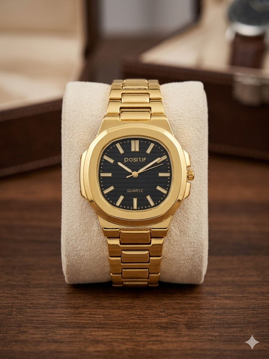 Elegance Luxury Watch – Silver Stainless Steel with Horizontally Embossed Dial