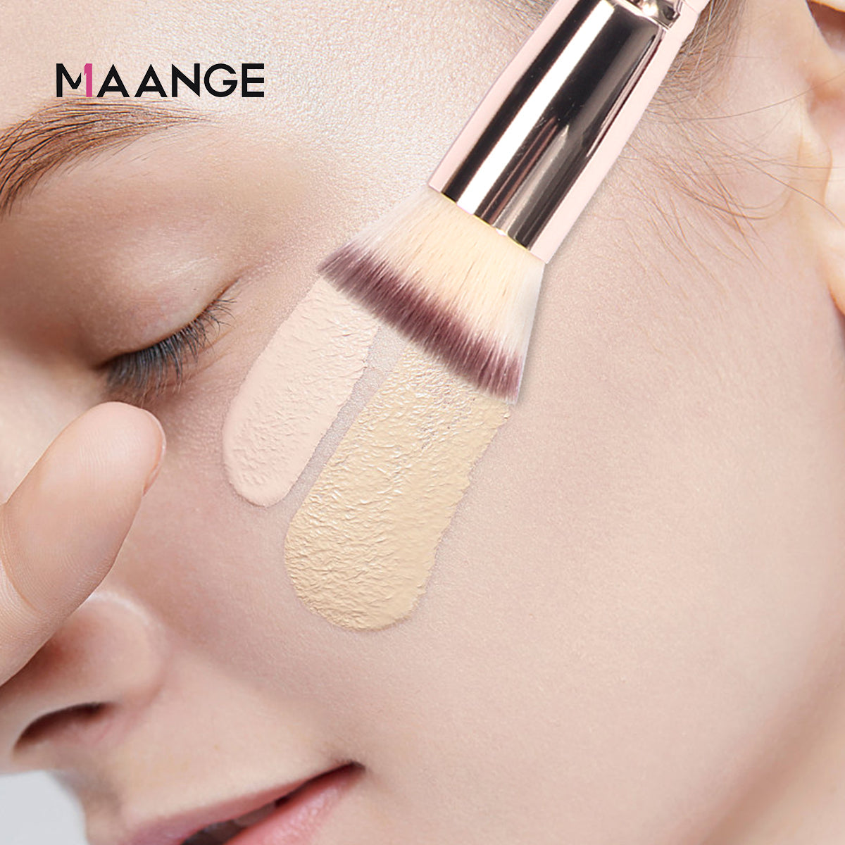 MAANGE Double-ended angled and flat brushes -1pc