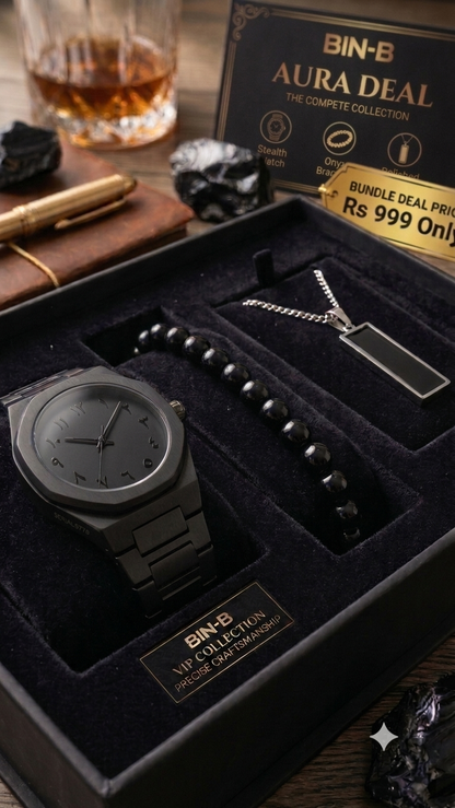 Aura Deal 3 in 1 Just Watch Bracelet Pendent