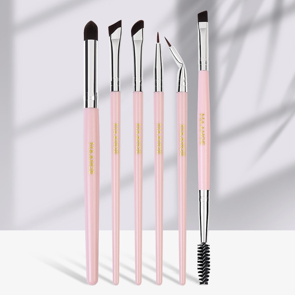 MAANGE 6 pcs EYE BRUSHES SET- PINK